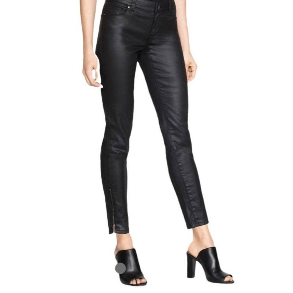 White House black market black coated skimmer jeans